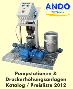 Katalog / Preisliste Pumpstationen und Druckerh&ouml;hungsanlagen