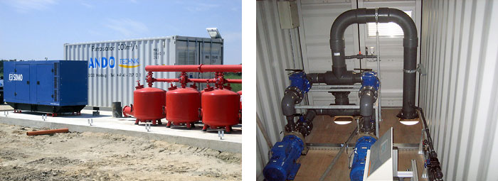 Technikcontainer Spargelplantage