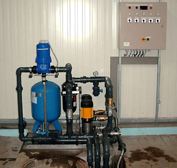 Pumpstation mit D&uuml;ngerdosierung